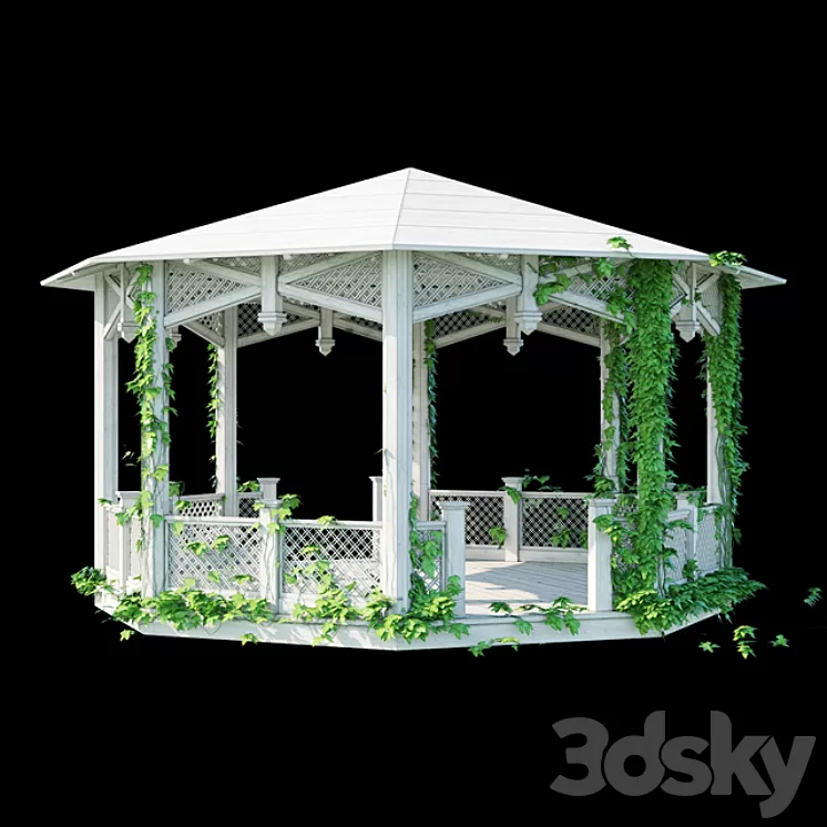 Octagonal Arbor 3D Model