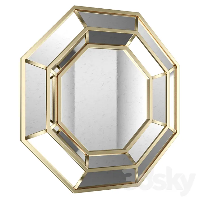 Octagonal Mirror 36387 3DModel
