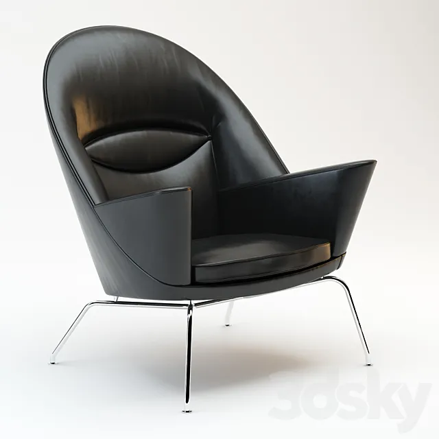 Oculus Chair Hans J. Wegner 3D Model Oculus Chair Hans J. Wegner 3D Model