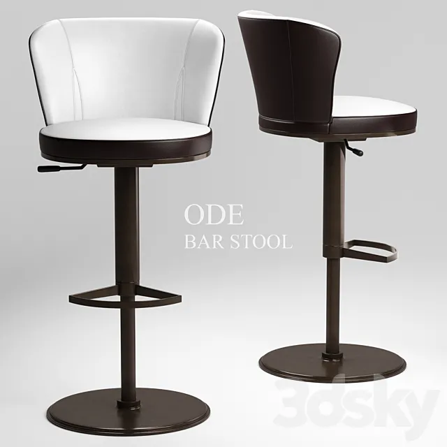 Ode bar stool – Giorgetti 3D Model