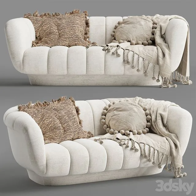 Odea 2 seater sofa 3D Model Odea 2 seater sofa 3D Model