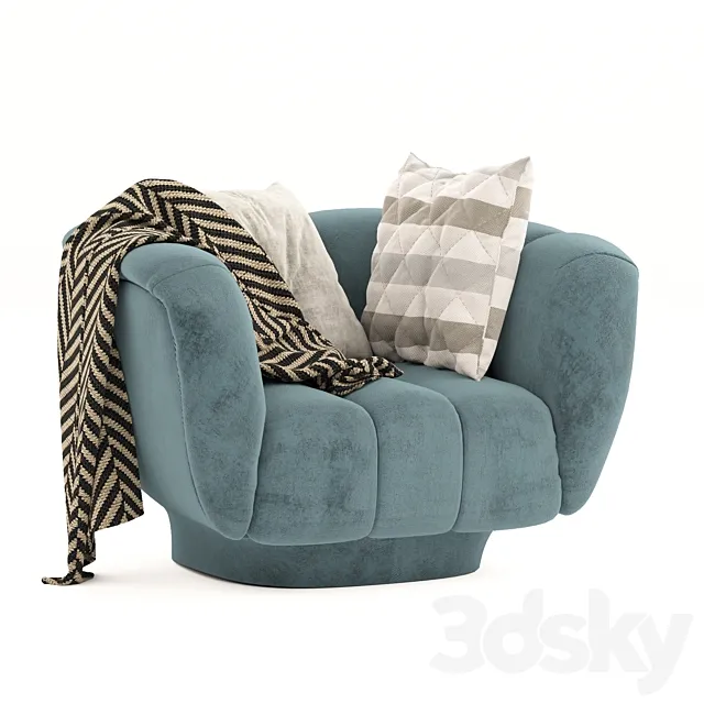 Odea armchair 3D Model Odea armchair 3D Model