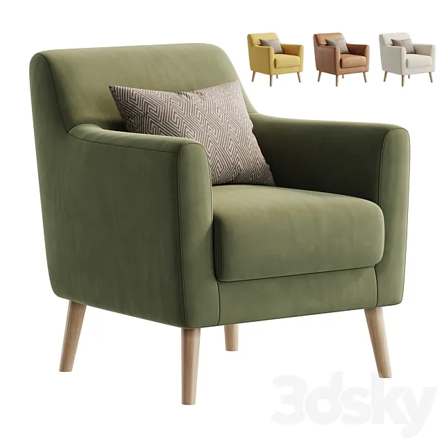 Odense Armchair by Divan.ru 3D Model Odense Armchair by Divan.ru 3D Model