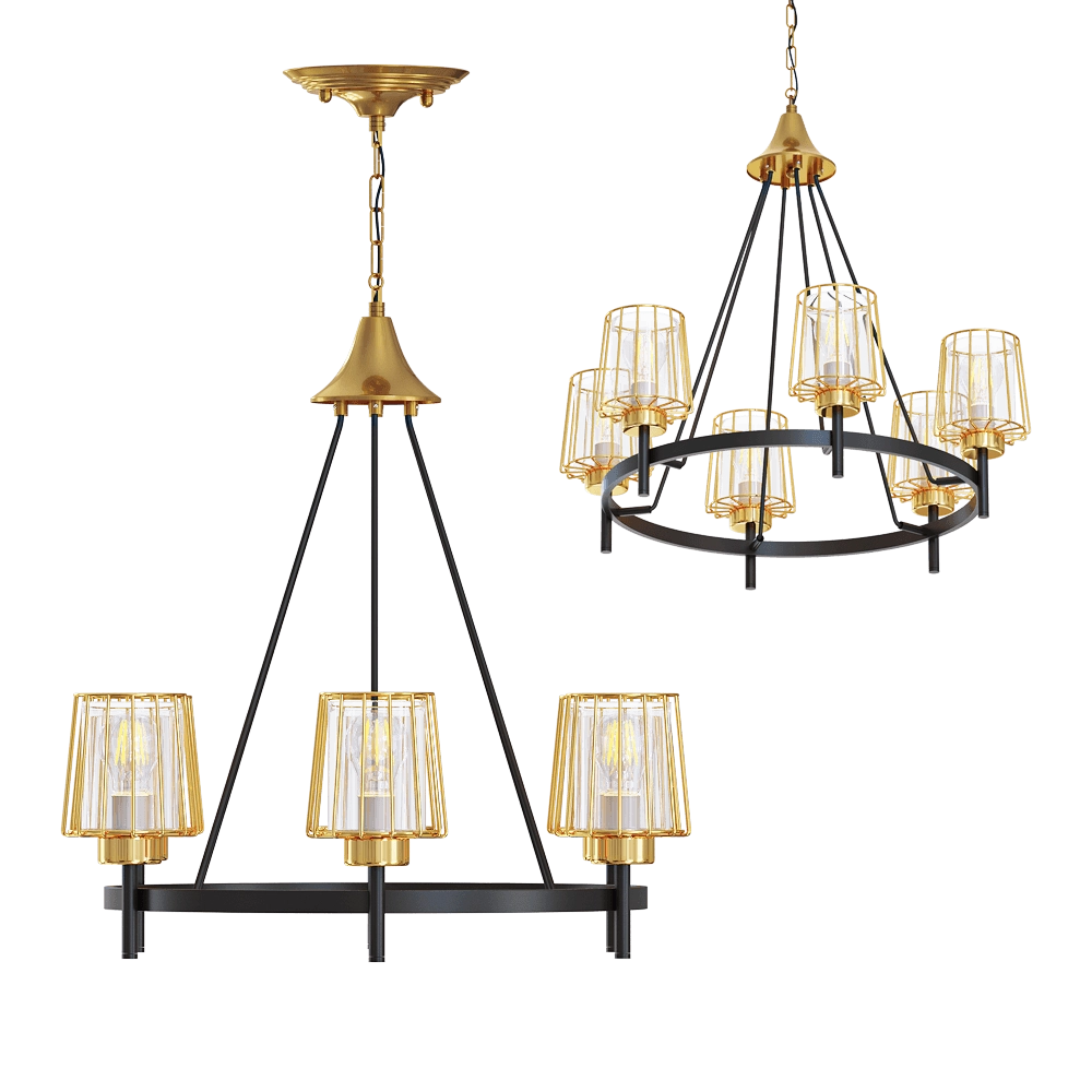 Odeon Light – Chandelier Dogana 4656/6 3D Model Odeon Light – Chandelier Dogana 4656/6 3D Model