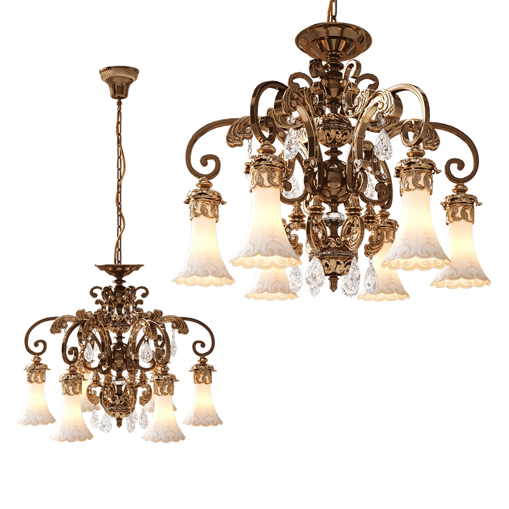 Odeon Light – Chandelier Pong 2431/6 3D Model