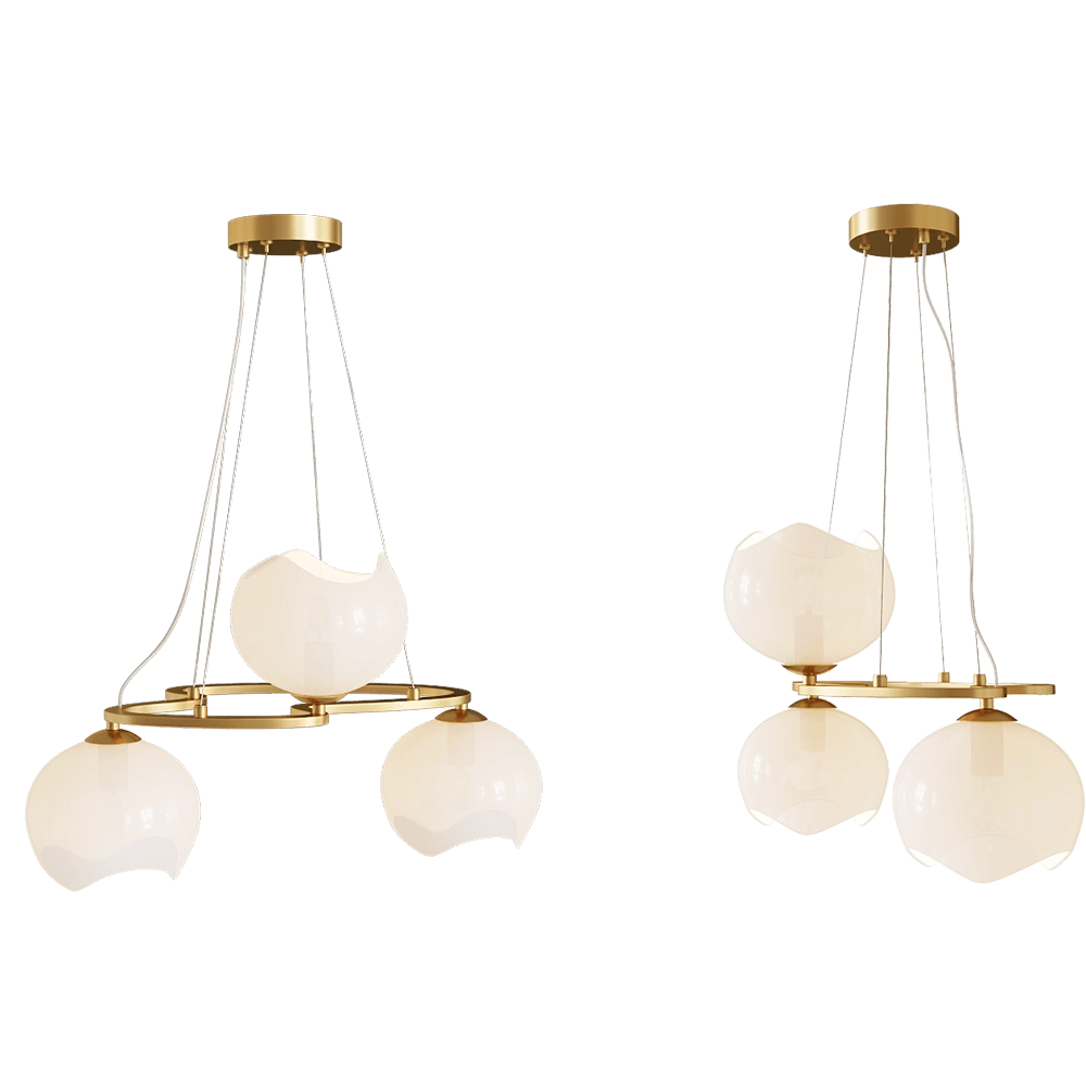 Odeon Light – Chandelier Waterlily 4873/3 3D Model Odeon Light – Chandelier Waterlily 4873/3 3D Model