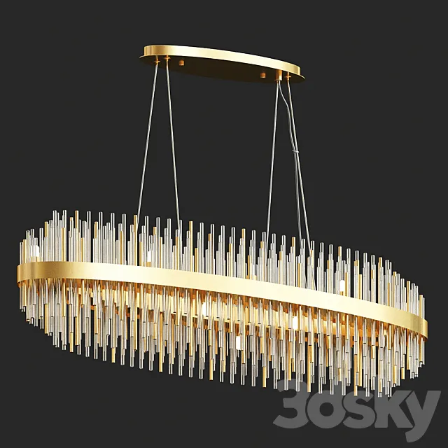 Odeon Light Ida Oval Chandelier 3D Model