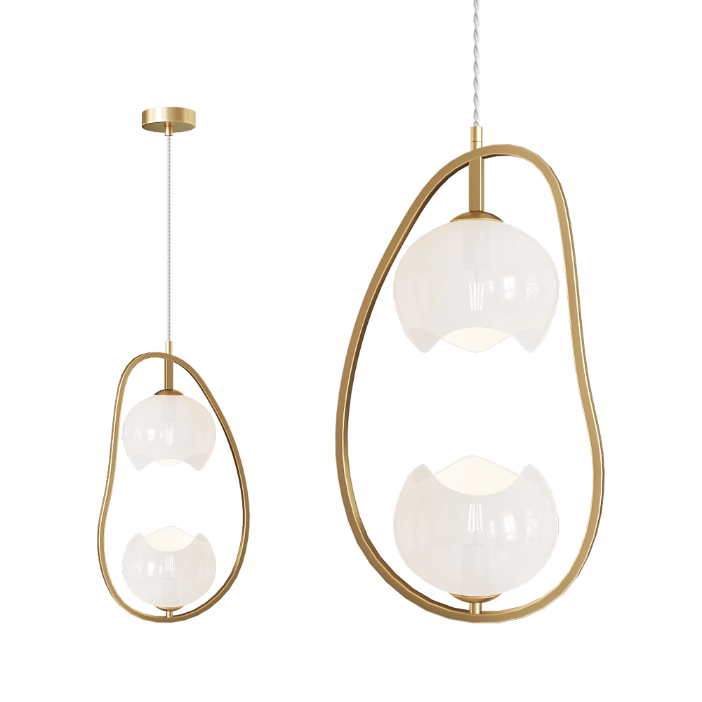 Odeon Light – Pendant lamp Waterlily 4873/2 3D Model