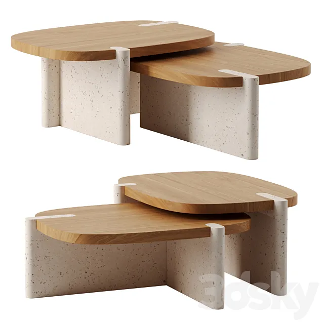 ODESSA COFFEE TABLES by YUCCA STUFF 3DModel ODESSA COFFEE TABLES by YUCCA STUFF 3DModel