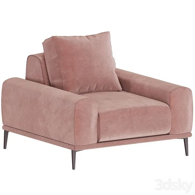 ODIL Armchair By Lebom 3D Model