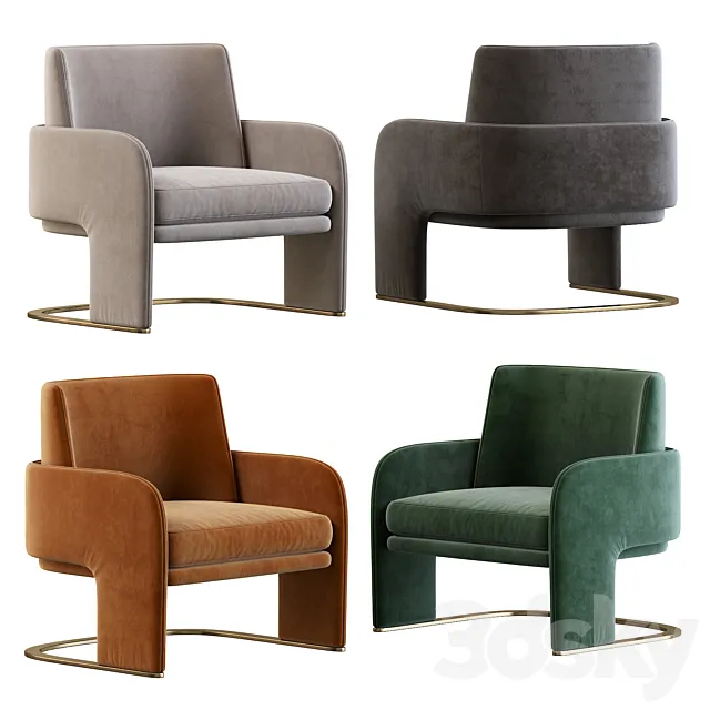 ODISSEIA Armchair By DOOQ 3DModel