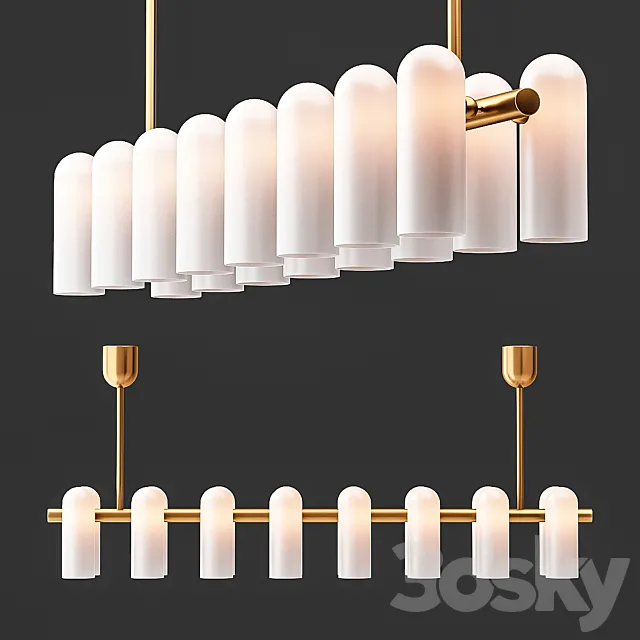 Odyssey Linear Chandelier LG 3D Model