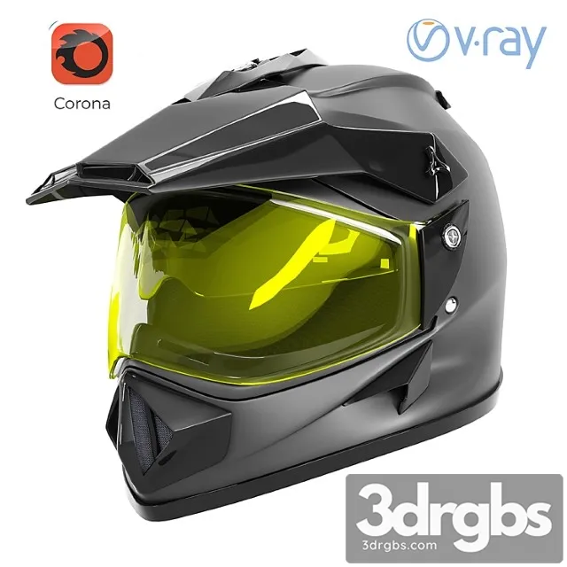 Off Road Helmet 3D Model Download