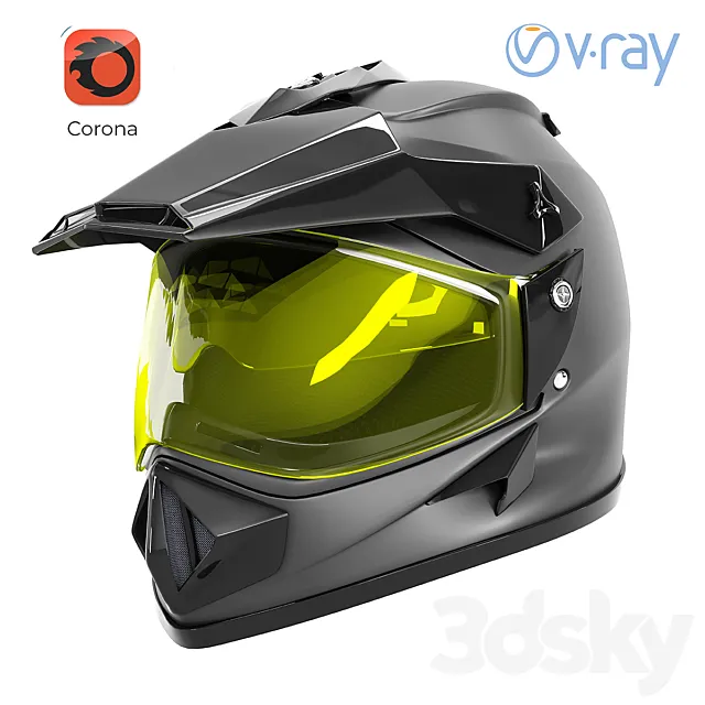 Off road helmet 3D Model