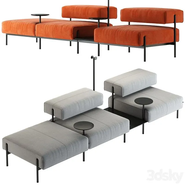 OFFECCT Lusy Sofa System 3D Model