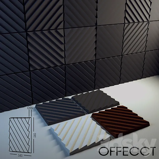 Offecct Stripes 3D Model Offecct Stripes 3D Model