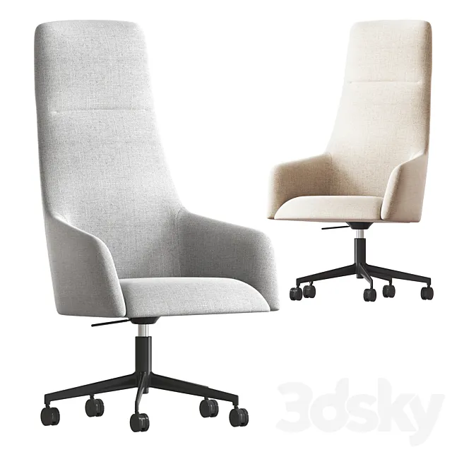 Office chair ALYA EXECUTIVE SO1496 from Andreu World 3D Model
