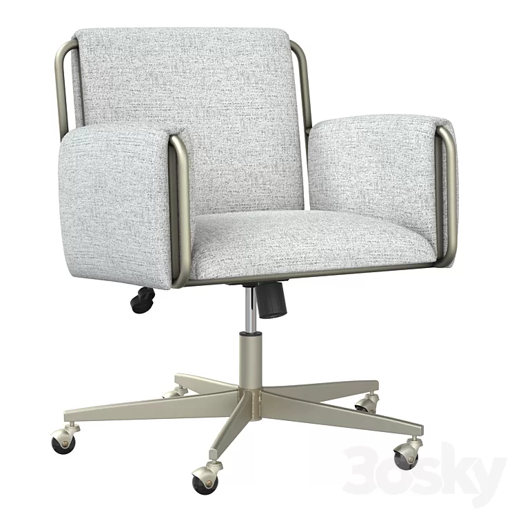 Office chair Caterina Gray chair 3D Model Free Download