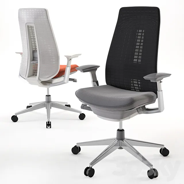 Office chair Haworth Fern 3D Model