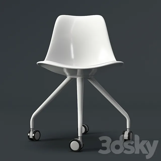 Office chair LA FORMA 3D Model Office chair LA FORMA 3D Model