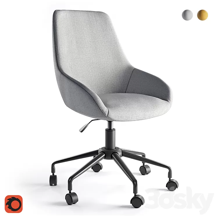 Office chair La Redoute ASTING 3D Model Office chair La Redoute ASTING 3D Model