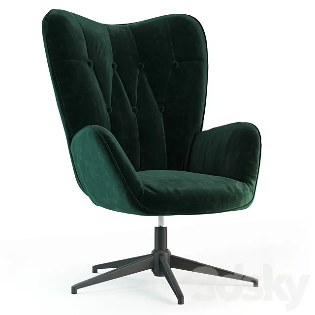 Office chair Melvin 3D Model Office chair Melvin 3D Model