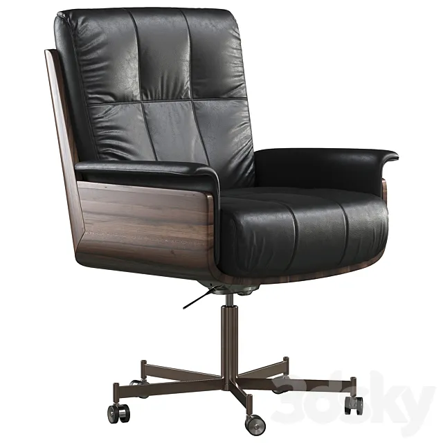 Office chair Minotti Daiki Studio 3DModel Office chair Minotti Daiki Studio 3DModel