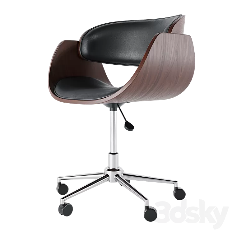 Office chair on wheels Zoran 3D Model Free Download