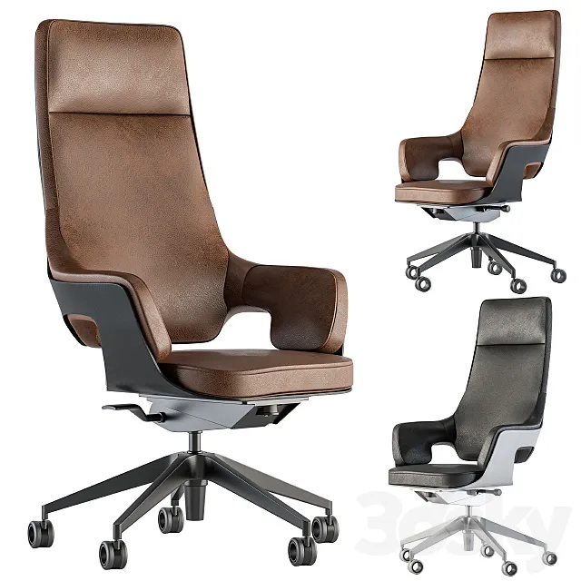 Office Chair Set 11 3D Model
