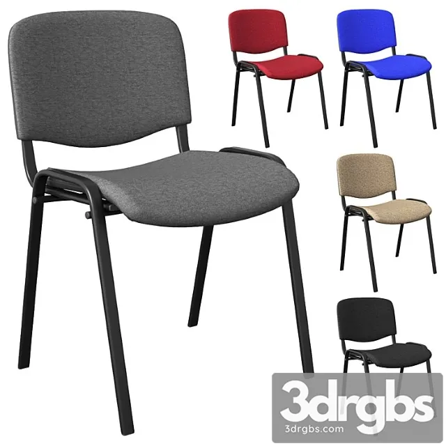 Office chair set iso 2 3D Model Download Office chair set iso 2 3D Model Download
