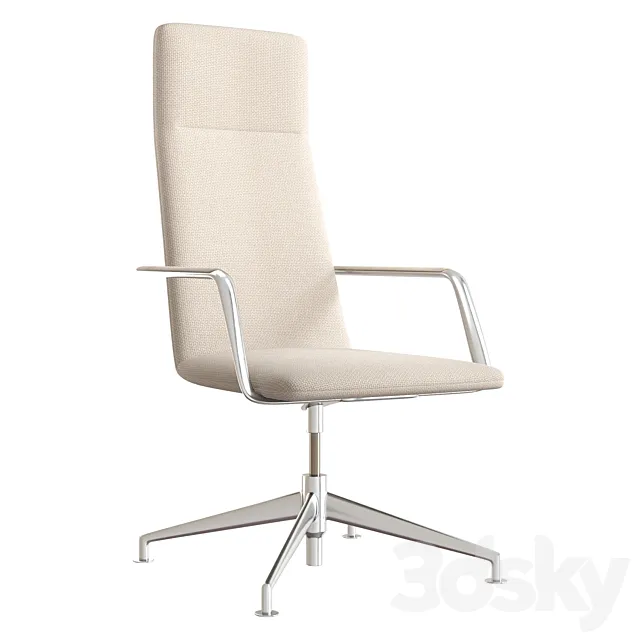 Office chair Torino by La Redoute 3D Model Office chair Torino by La Redoute 3D Model
