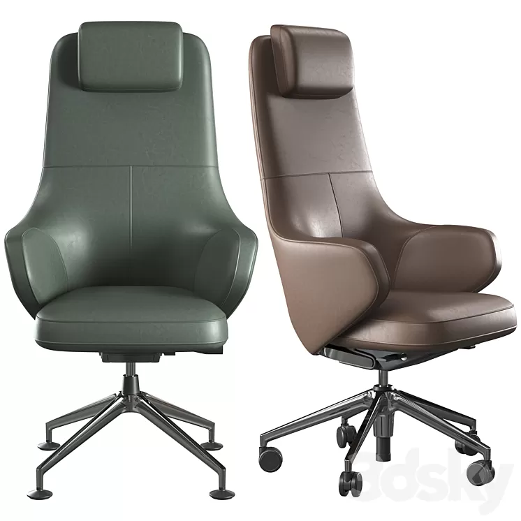 Office chair Vitra Grand 3D Model Office chair Vitra Grand 3D Model
