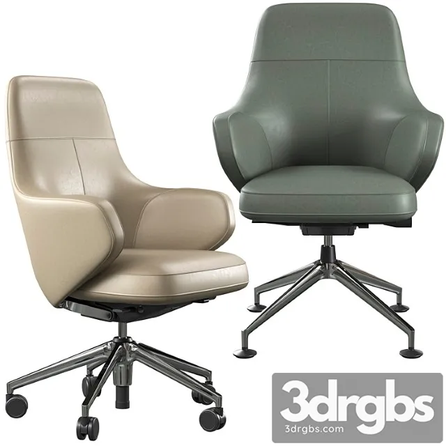 Office Chair Vitra Grand Lowback 3D Model Download