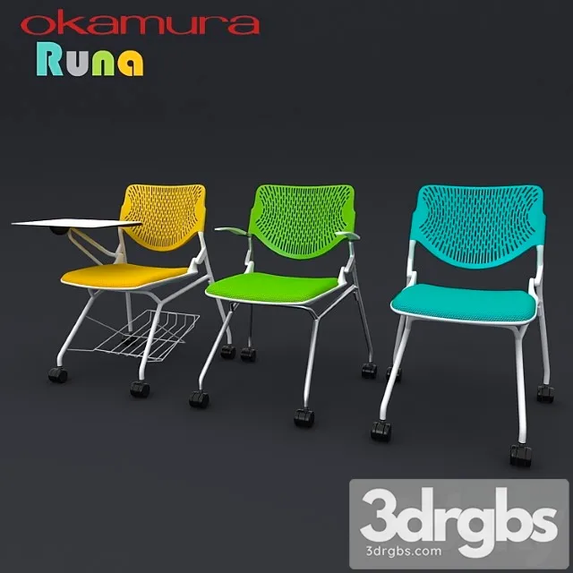 Office chairs okamura runa 2 3D Model Download