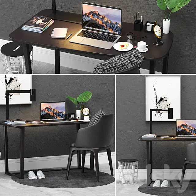 Office Concorde Poliform 3D Model Office Concorde Poliform 3D Model