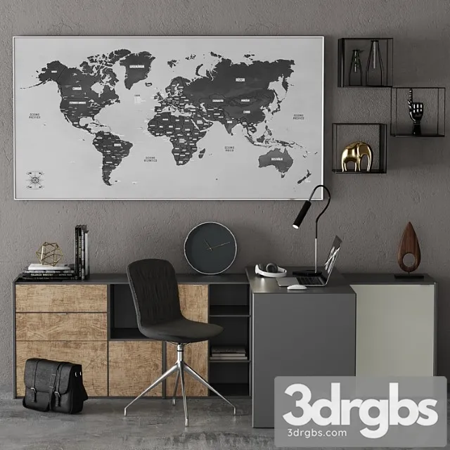 Office copenhagen boconcept 2 3D Model Download