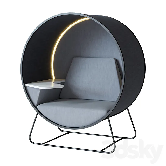 Office cubicle Connection Kuppel 3D Model Office cubicle Connection Kuppel 3D Model