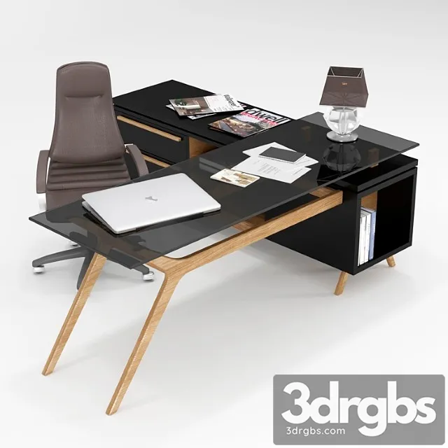 Office Desk 46 3D Model Download