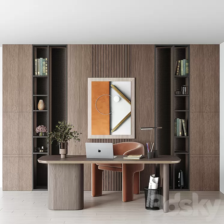 office furniture 02 3D Model Free Download