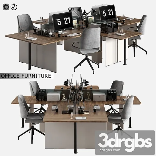 Office Furniture 07 3D Model Download