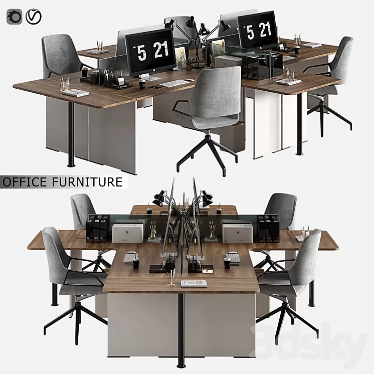 office furniture 07 3D Model office furniture 07 3D Model