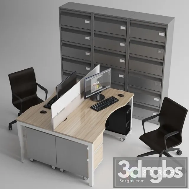 Office Furniture 3D Model Download