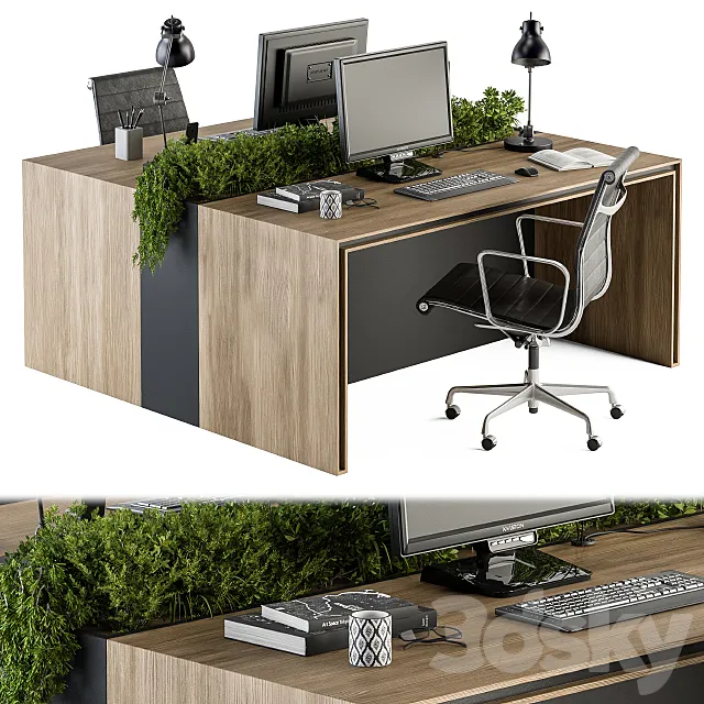 Office Furniture – employee Set 17 3DModel