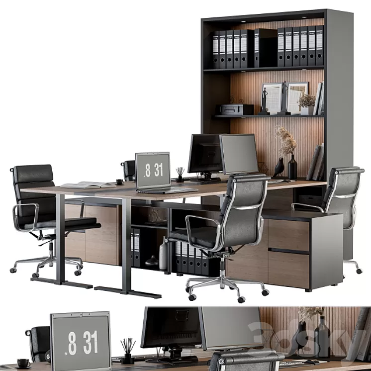 Office Furniture – employee Set 28 3D Model Office Furniture – employee Set 28 3D Model