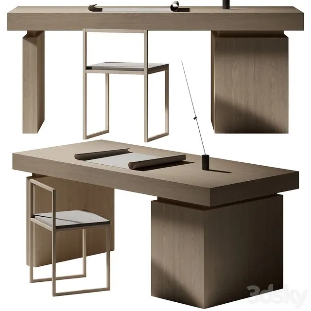 office furniture & Fm Davide Groppi Table Lamp 3D Model office furniture & Fm Davide Groppi Table Lamp 3D Model