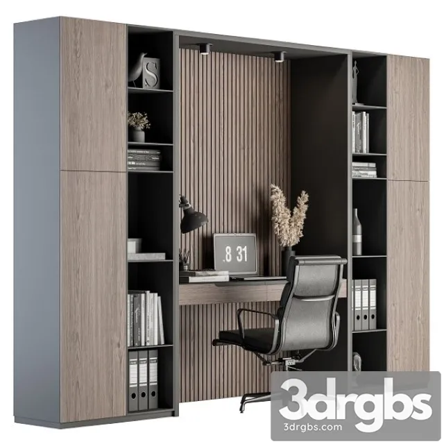 Office Furniture Home Office 19 3D Model Download