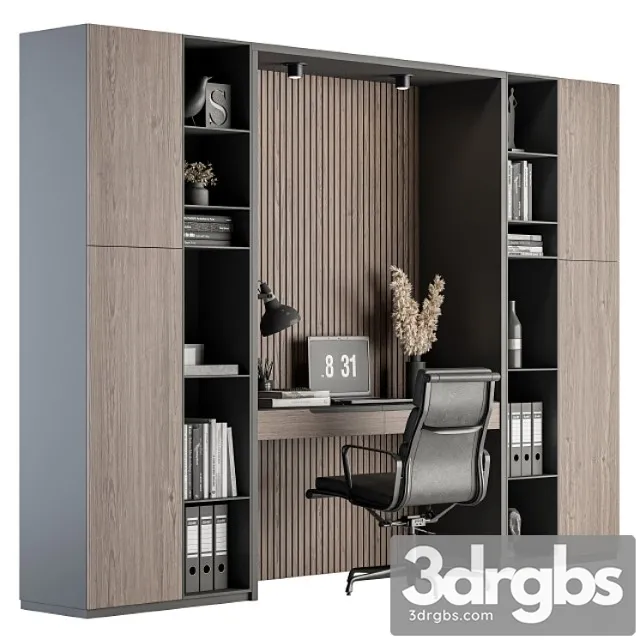Office Furniture Home Office 19 3D Model Download
