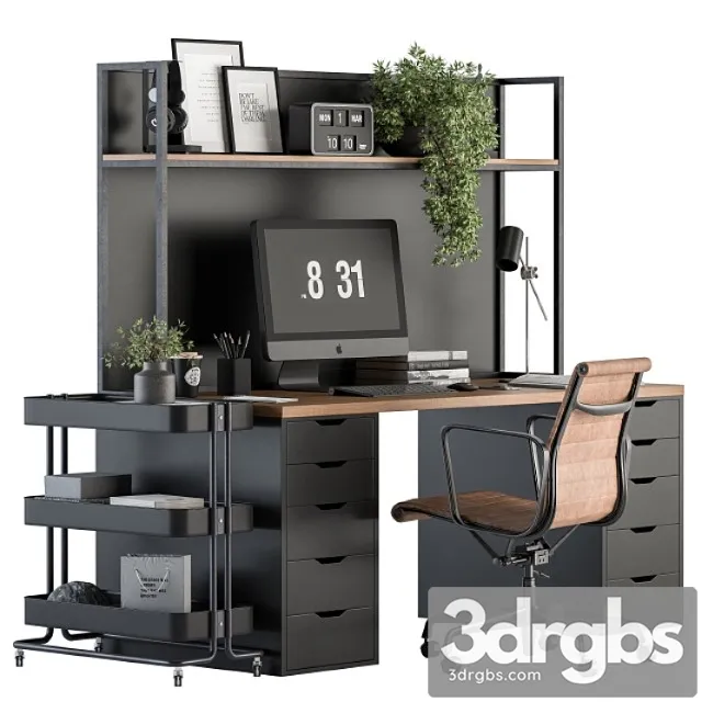 Office Furniture Home Office 21 3D Model Download