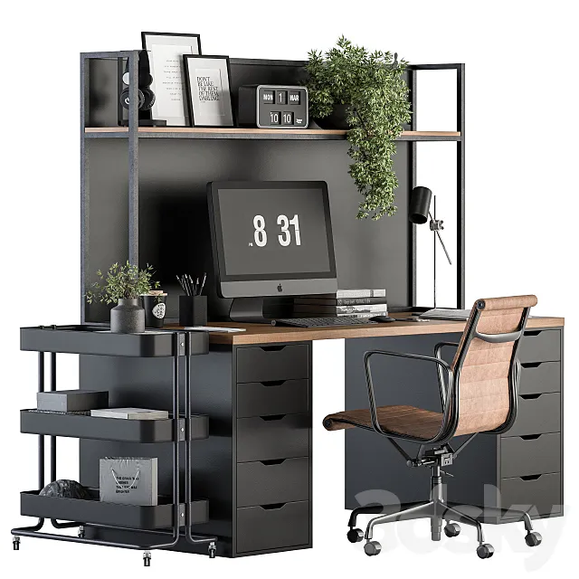 Office Furniture – Home Office 21 3D Model
