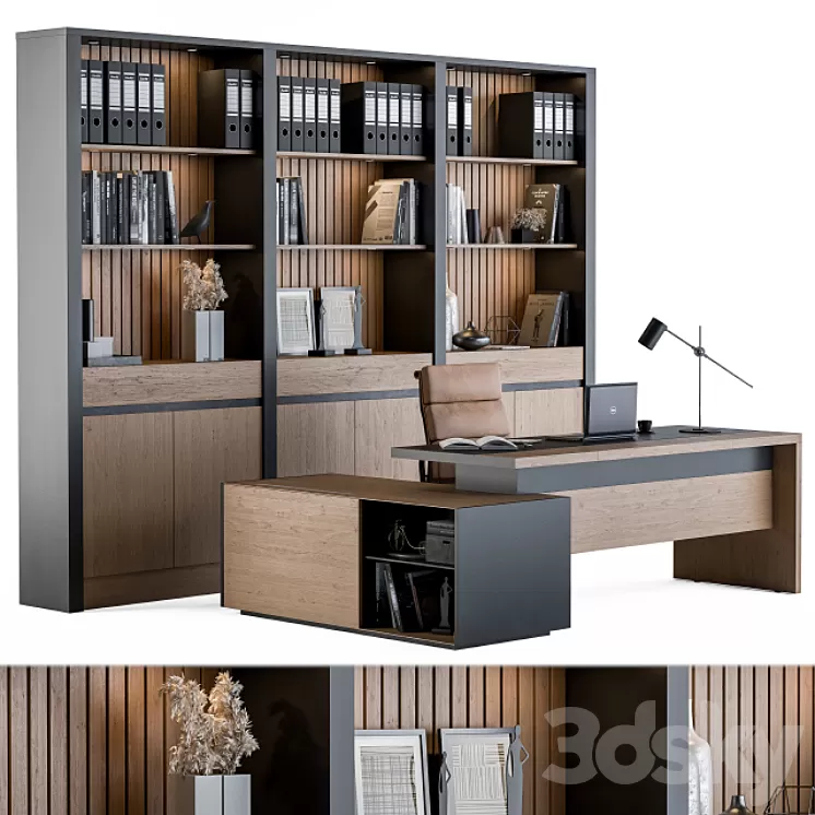 Office Furniture – Manager Set 09 3D Model Office Furniture – Manager Set 09 3D Model